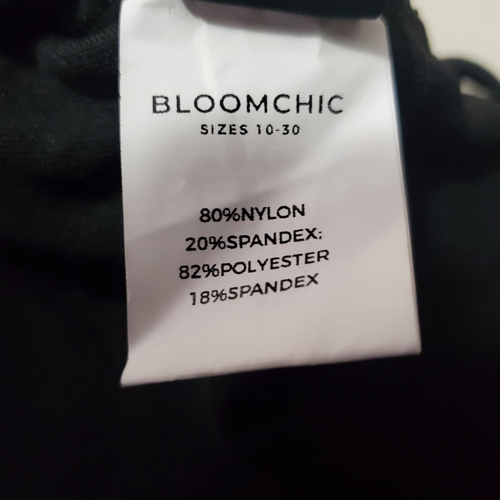 Nwt Bloomchic Swimsuit Geometric Patchwork Black … - image 7